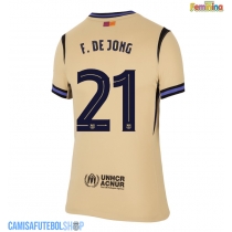 Camisa de time de futebol Barcelona Frenkie de Jong #21 Replicas 2º Equipamento Feminina 2025-26 Manga Curta